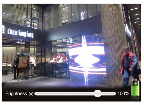 شاشة عرض ليد شفافة خارجية مخصصة P10 4