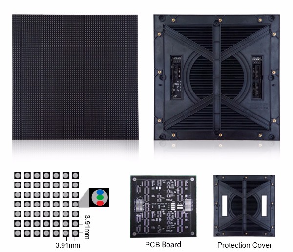 P3.91 pantalla وحدة شاشة LED للداخلية 7