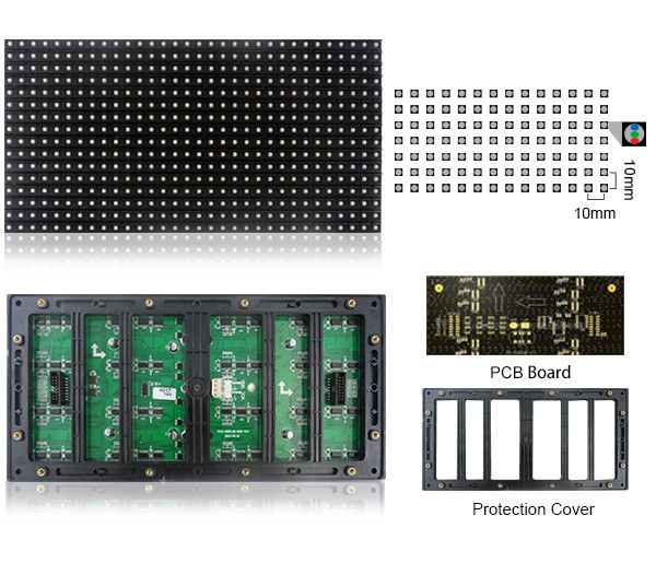 وحدة العرض LED الخارجية P10 بالألوان الكاملة SMD3535